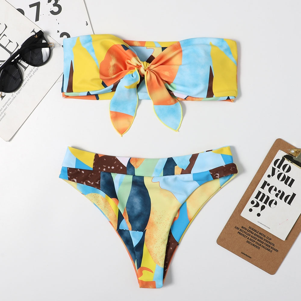 Bandeau Bowknot bikini