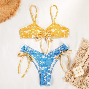 Drawstring Bikini Set